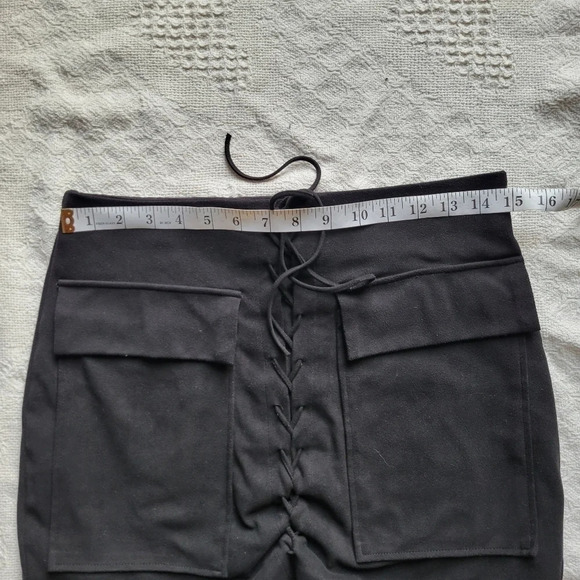 Brunette  The Label Faux Suede Stevie Skirt- Black - Picture 7 of 10